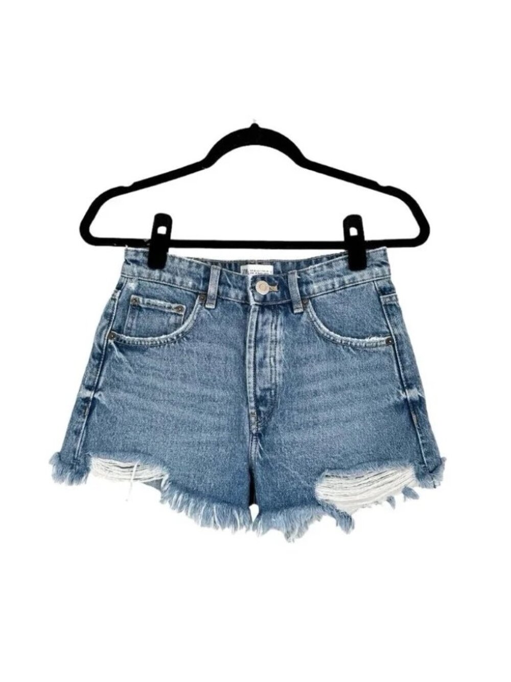 Zara Hi Rise Denim Shorts